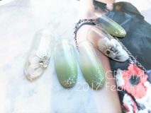 定額Cコース￥9800-　(ご新規様￥7840-)　ブライダルにもおススメ♡ キレイめフラワーアート❁